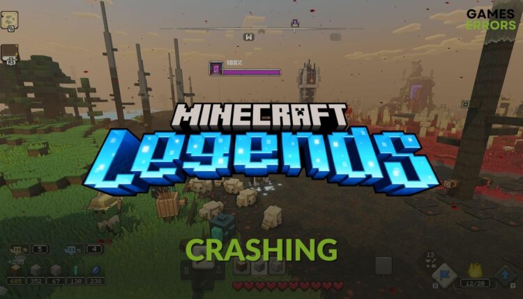 how to fix Minecraft Legends crashing