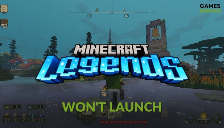 How to fix Minecraft Legends won't launch