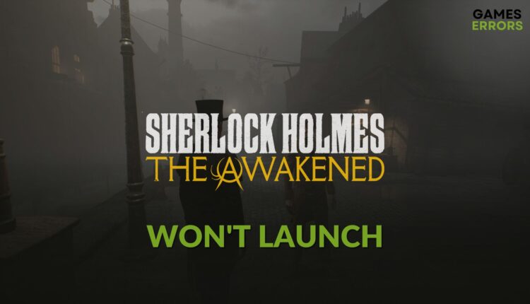 how to fix Sherlock Holmes The Awakened won't launch