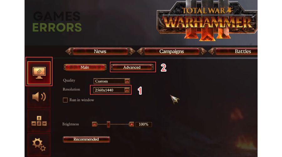 TW Warhammer 3 Video Settings