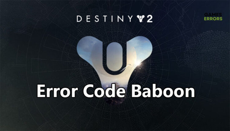 error code baboon destiny 2