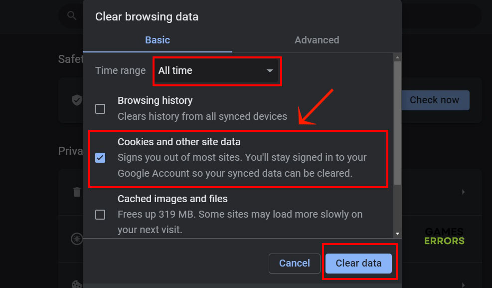 Chrome browser cache