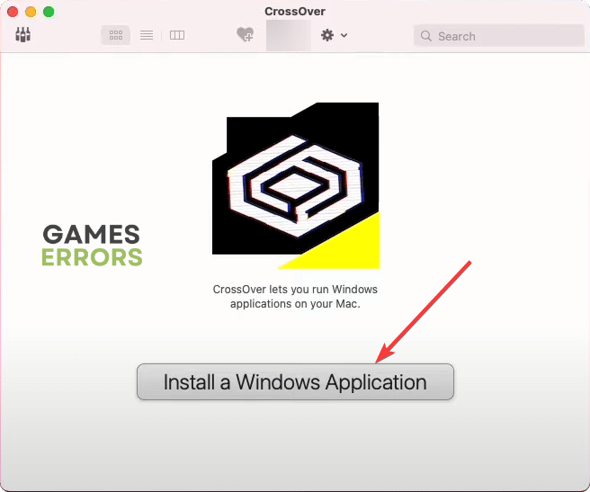 clicking install a windows application crossover mac