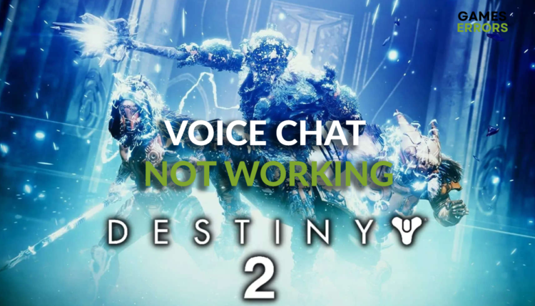 destiny 2 voice chat not working