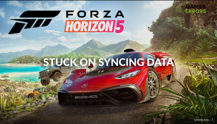 Forza Horizon 5 stuck on syncing data