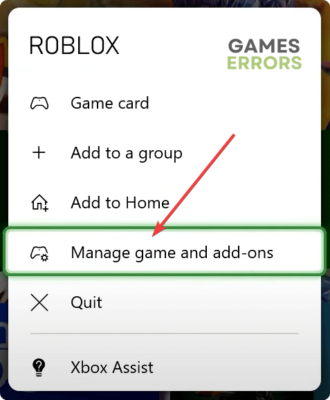 going manage game and add-ons for roblox for xbox