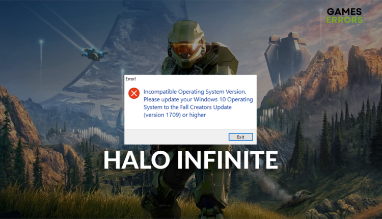 incompatible operating system halo infinite