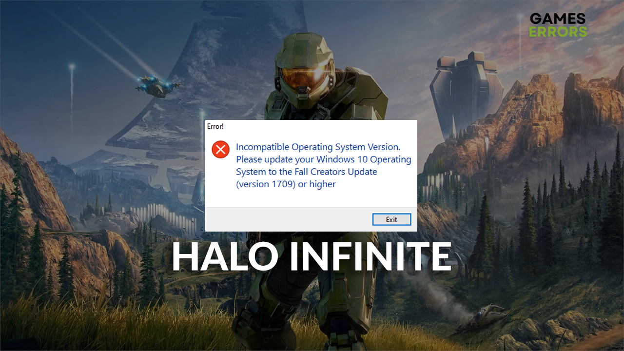 incompatible operating system halo infinite