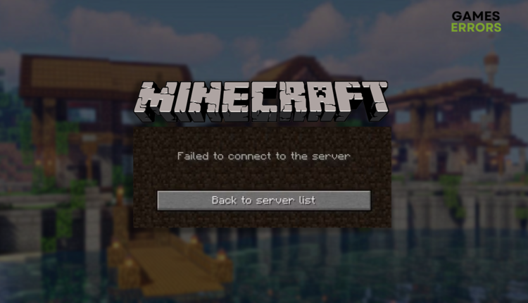 Minecraft failed to connect to server