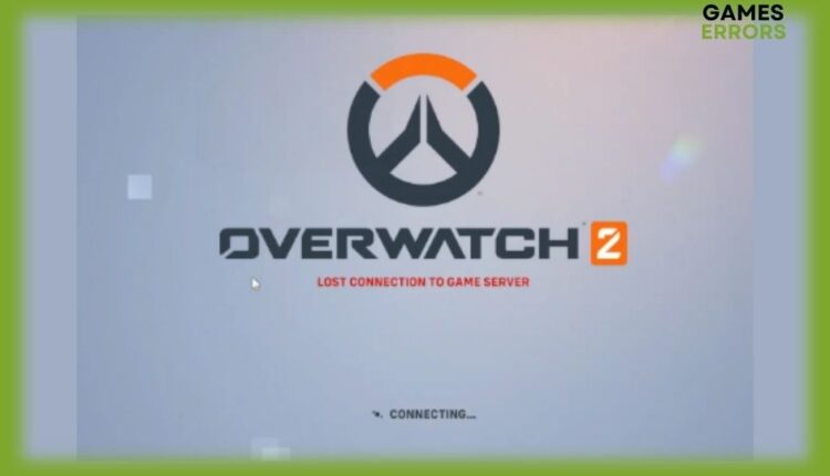 fix overwatch 2 lost connection to game server