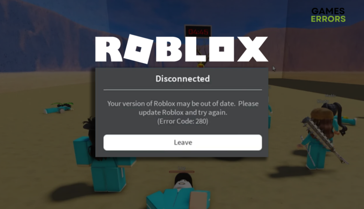 Roblox error code 280