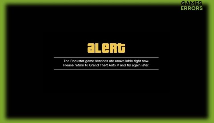 fix rockstar game services are unavailable