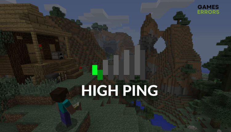 why is my ping so high in minecraft