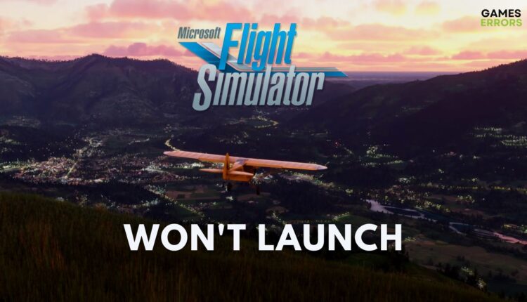 MSF Wont launch