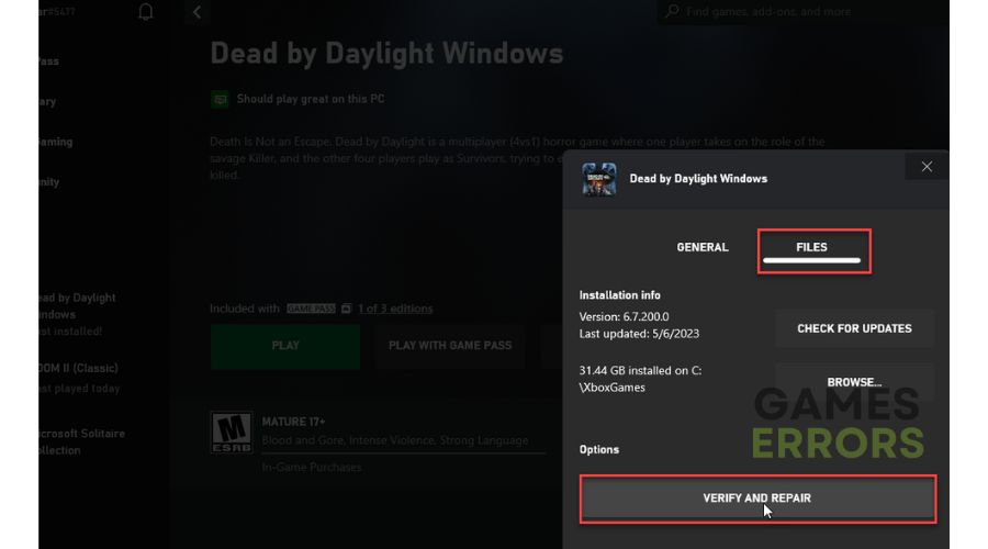 Dead By Daylight Initialization Error Verify Game Files