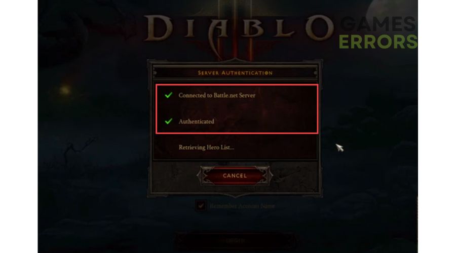 Diablo 3 Connecting to Battle.net