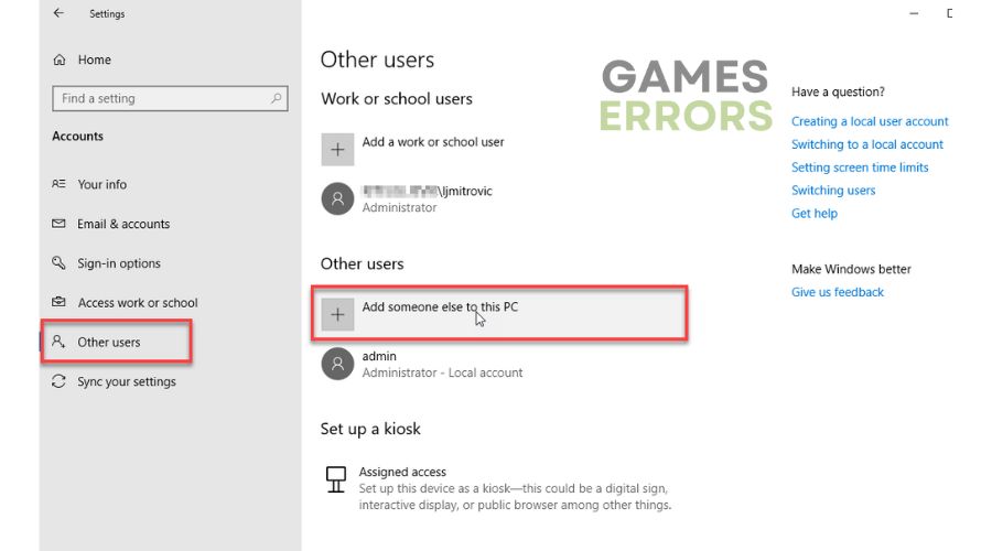EA error code 10005 - Add New User