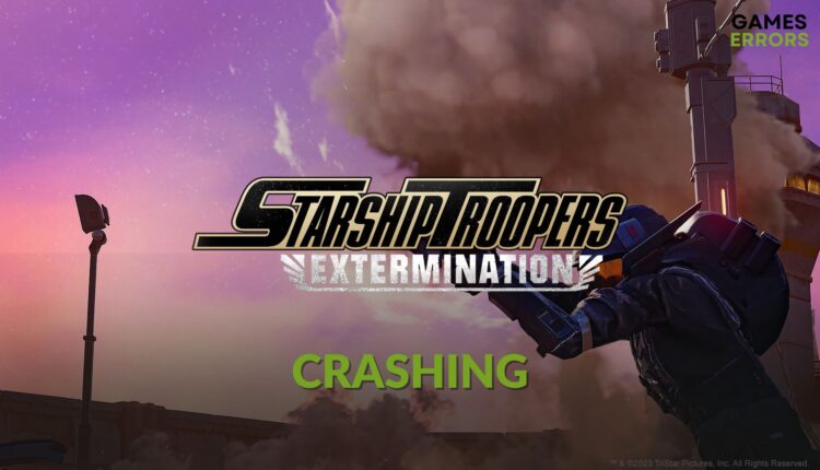 how to fix Starship Troopers Extermination crashing
