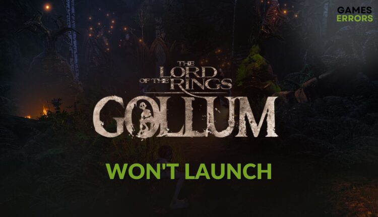 ways to fix The Lord of the Rings: Gollum won't launch