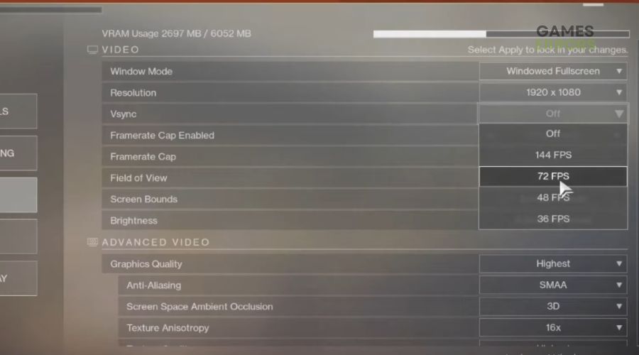 Turn on Vsync and Framerate Cap in Game Settings