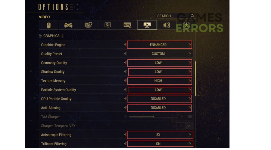 Warframe Graphics Settings