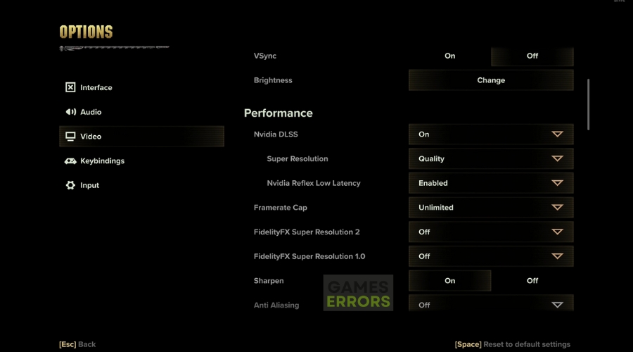 Warhammer 40,000 Darktide Graphic Settings