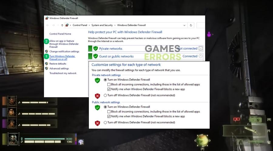 Warhammer 40,000 Darktide Windows Defender Firewall