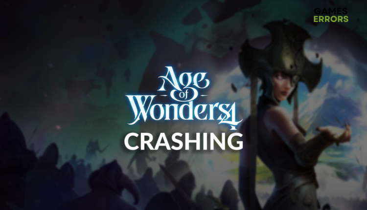Age of Wonders 4 crashing
