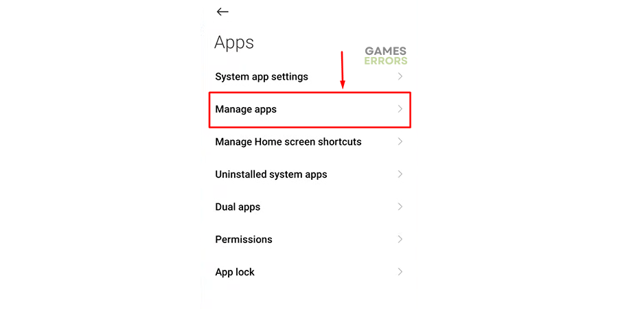 android manage apps