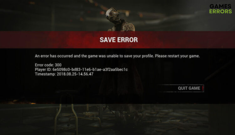 how to fix dbd save game error