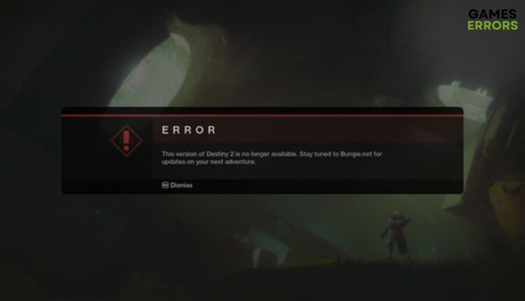 fix destiny 2 this version is no longer available error featured