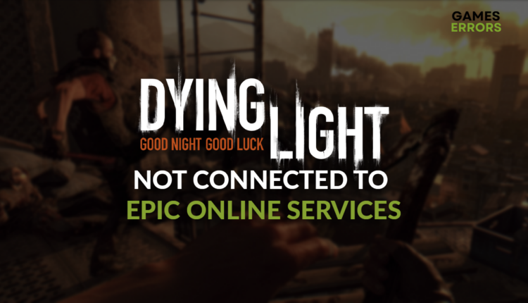 Dying Light not connected to Epic online services