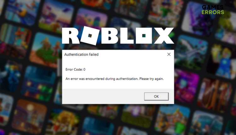 error code 0 Roblox