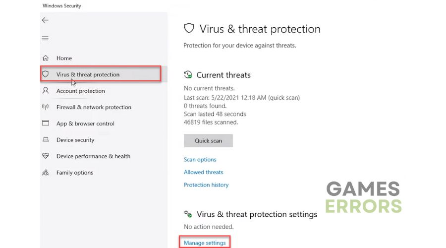 Far Cry 5 Error Redhorn - Virus protection