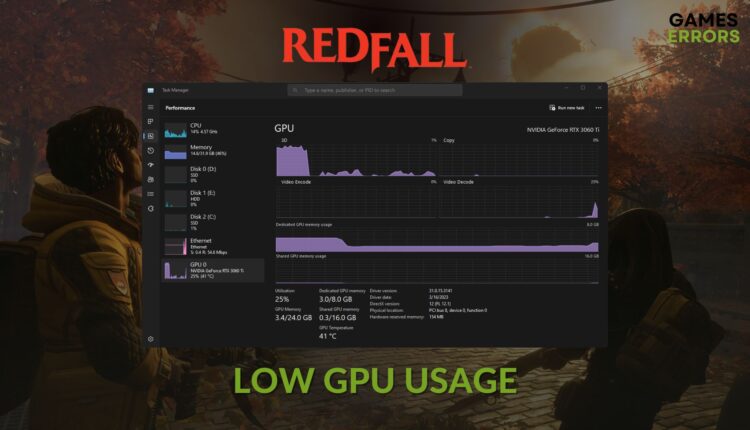 how to fix redfall low gpu usage