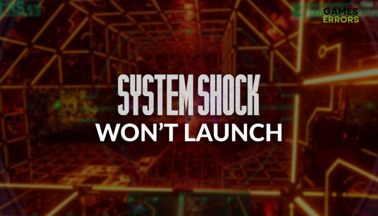 System Shock won't launch