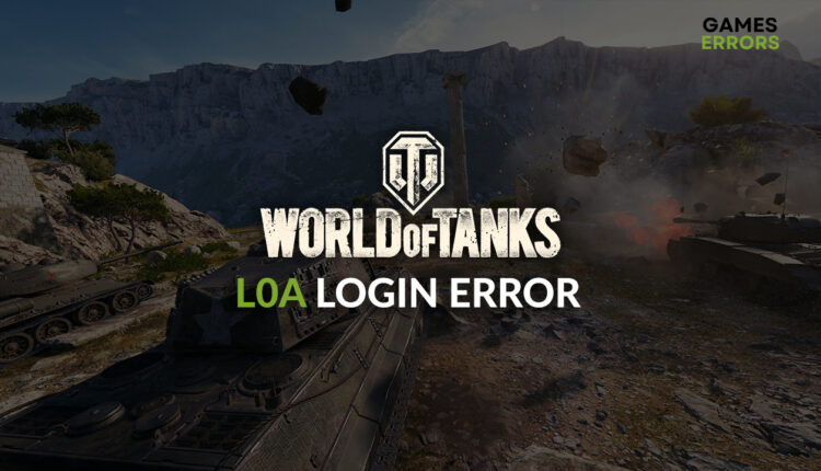 world of tanks L0A Login Error