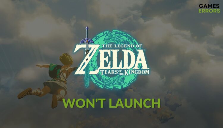 how to fix zelda tears of the kingdom won't launch