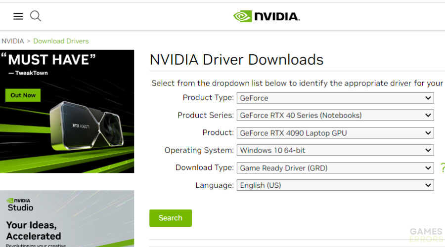 Driver download page how to improve pc performance for gaming