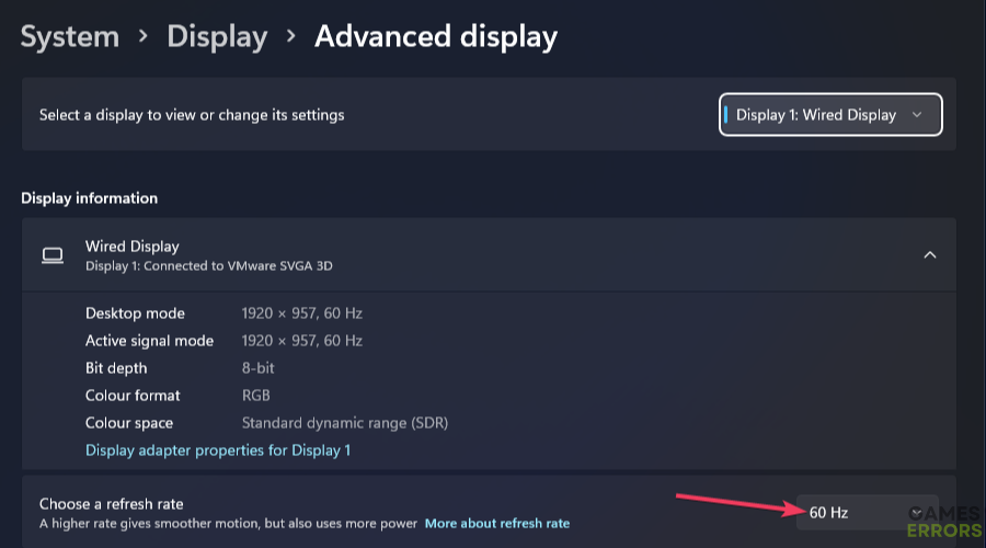 The refresh rate option how to improve pc performance for gaming