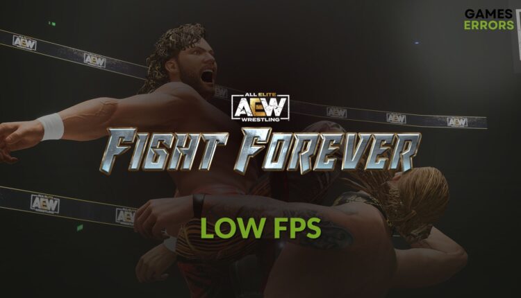 fix AEW Fight Forever low fps