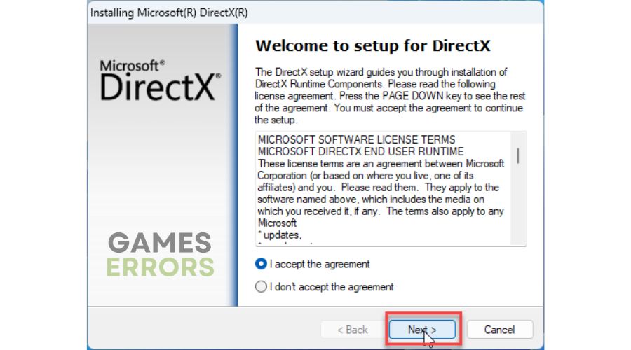 DirectX Installing