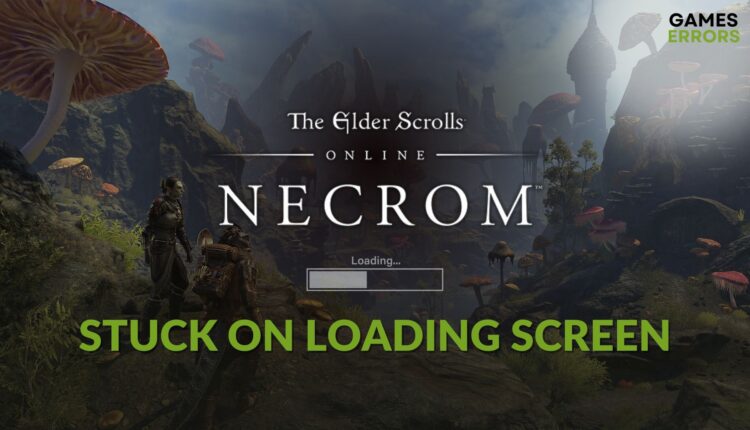 fix Elder Scrolls Online Necrom stuck on loading screen