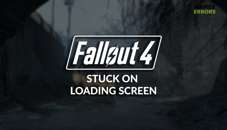 Fallout 4 stuck on loading screen
