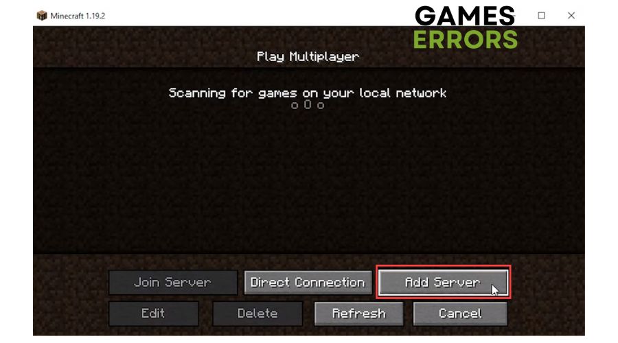 Minecraft "Failed to Authenticate your connection" error - Minecraft Add Server