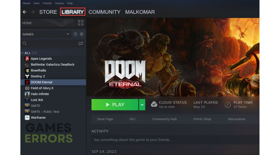 Steam Game Library