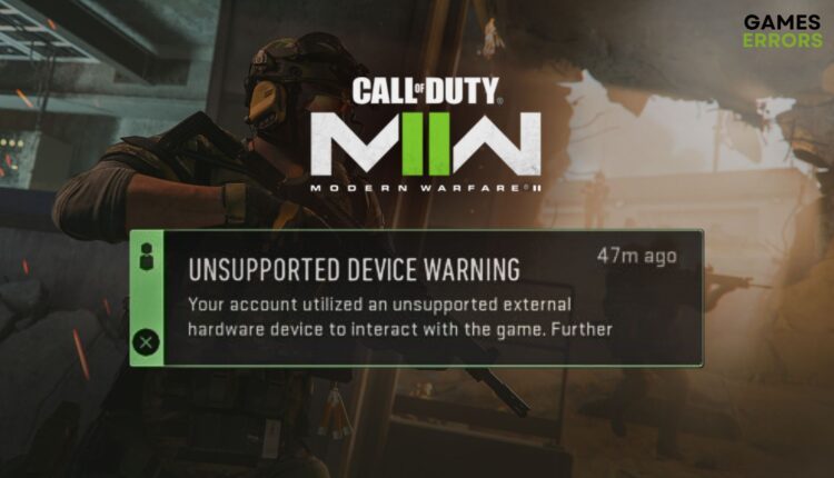 fix Unsupported Device warning mw2