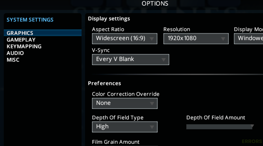 A Resolution drop-down menu how to improve pc performance for gaming