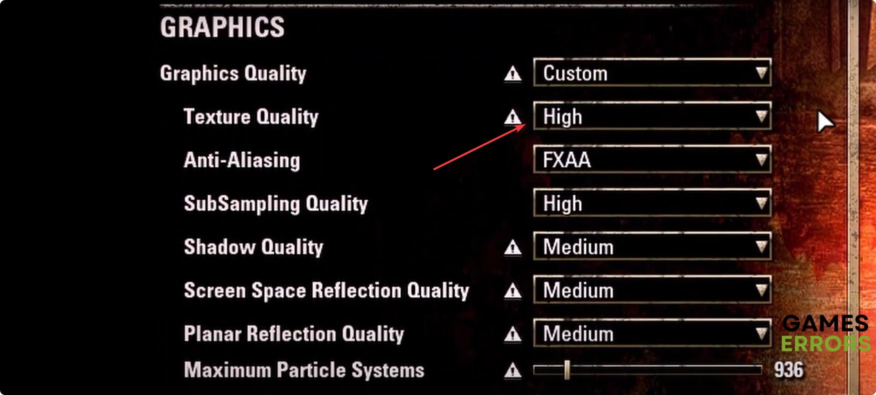 adjusting preset quality in-game graphics settings eso