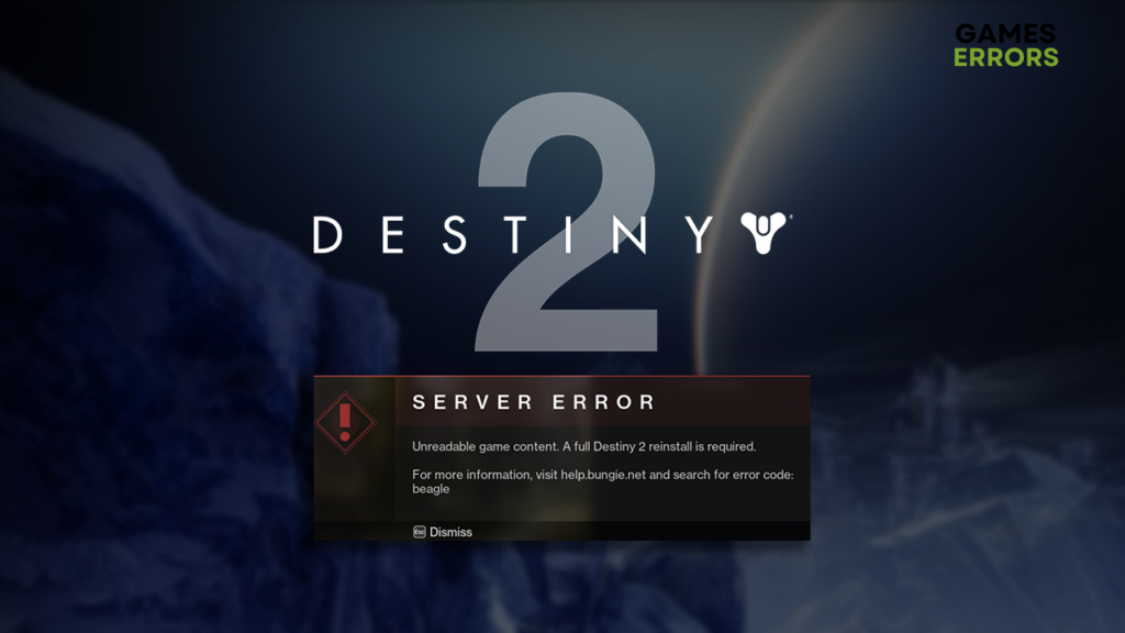 Destiny 2 Error Code Beagle: How to Fix It Quickly